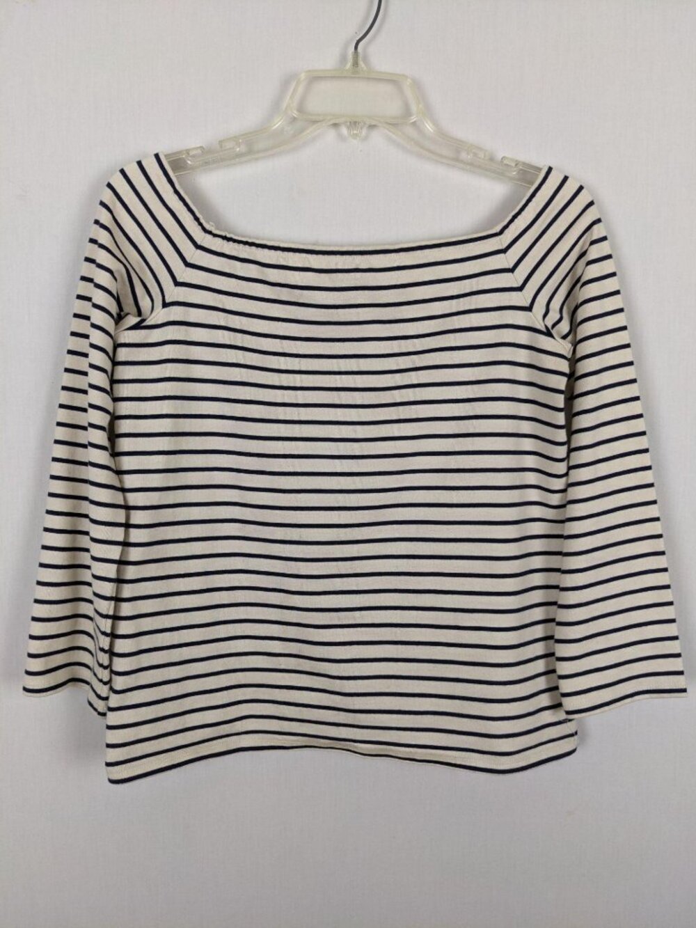Theory Aprine K Classic knit off the shoulder Striped top size S